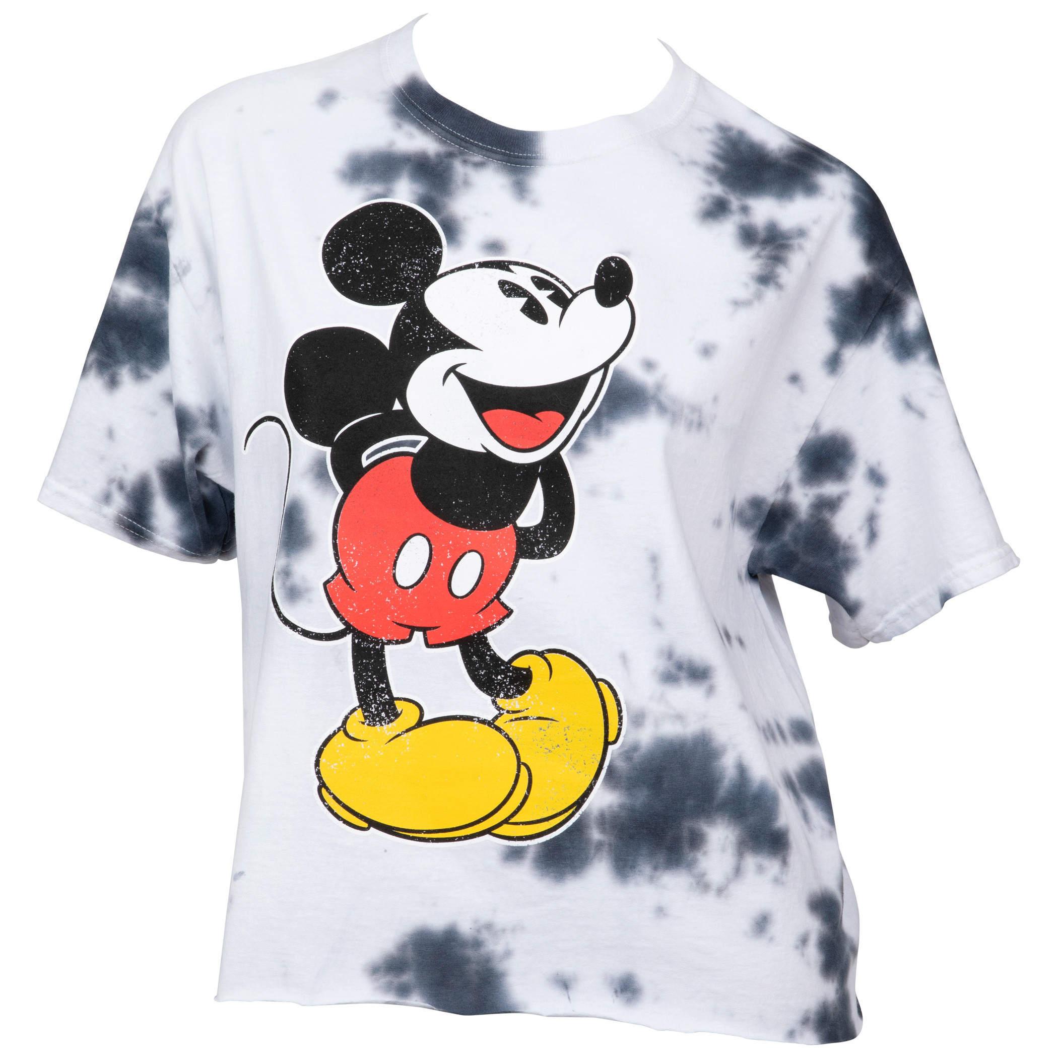 Disney Mickey Mouse Character Acid Washed Women's T-Shirt